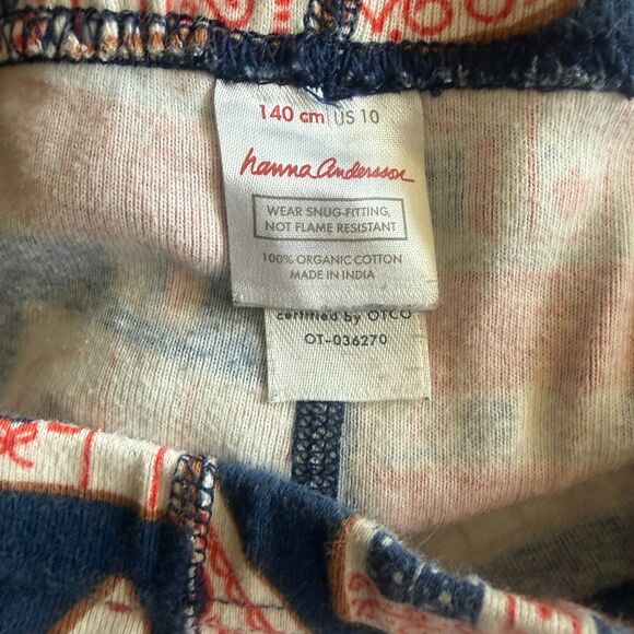 Hanna Andersson Gingerbread Village Pajama Set Youth 10 - Picture 9 of 9